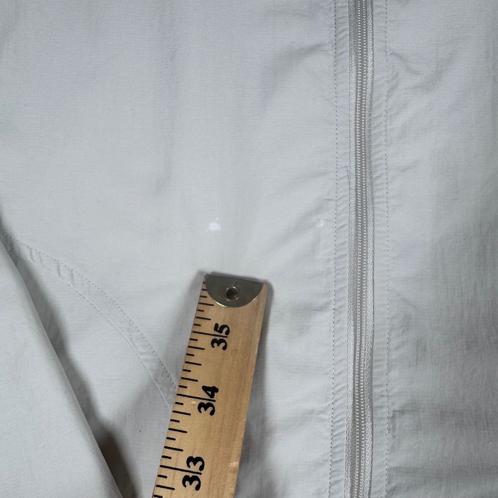 FootJoy Women Golf Windbreaker Jacket Small Beige Full Zip Mock Neck Lightweight - Picture 10 of 10